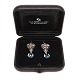 Aabenraa Antikvitetshandel presents: Ole Lynggaard Copenhagen 18kt whitegold earrings with each one diamond. ...