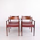 Osted Antik & Design presents: Set of Four Arne Vodder Model 418 B Rosewood Armchairs with Burgundy Leather ...