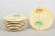 L'Art presents: Anna-Lisa Thomson for Upsala-Ekeby, Set of Eight Hand-Painted Plates.