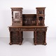 Osted Antik & Design presents: Monumental Renaissance Revival Desk with Carved Superstructure circa 1880–1900