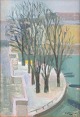 L'Art presents: Harry Wichmann, oil painting, listed Swedish artist.