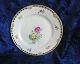 Antikkram presents: Saxon Flower with gold- and full lace rim B&G Danish porcelain, cake plate 17cm