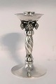Lundin Antique presents: Georg Jensen. Sterling silver candlestick with grapes. Design 263A. Height 14.5 cm. ...
