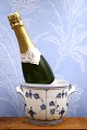 K&Co. presents: Rare Champagne / Wine cooler with handle in Blue Fluted from Royal Copenhagen. From 1893-1900...