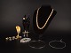 L'Art presents: Set of 13 Vintage Jewellery Items. Rings, Bracelet, Necklaces and Earrings. Bijouterie. 20th ...