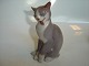 Bing & Grondahl Figurine, Grey Cat Sold
