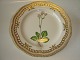 Flora Danica, Platter, with bisected edge Dia. 23 cm. Sold