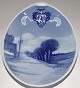 Sjælden Kongelig Mindeplatte fra 1926