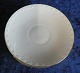 Tradition or white Half Lace with gold rim Danish porcelain, set of 6 saucers No 756