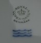 Hvid Halvblonde porcelæn, sæt på 9 kagetallerkener 16cm