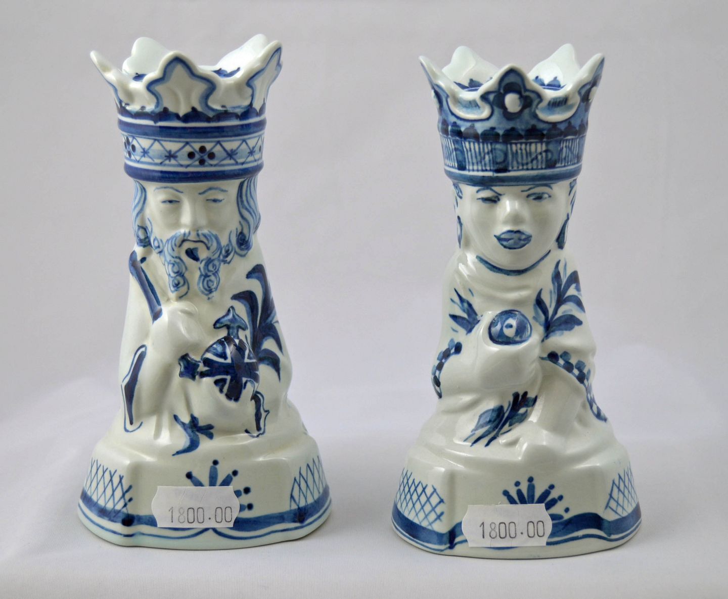 etikette Skæbne Skubbe Kinnerup Antik & Porcelæn - Tranquebar fajance lysestager solgt