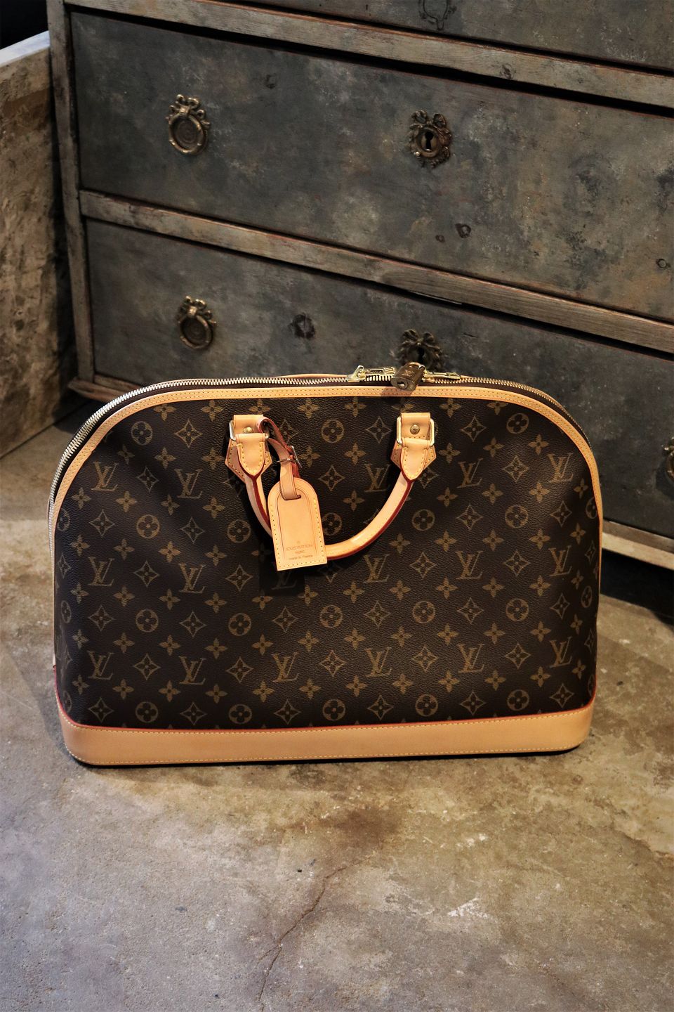 Kejserlig fejl Morgen K&Co - Vintage Louis Vuitton Alba håndtaske / rejsetaske i Monogram  Macassar Canvas og
