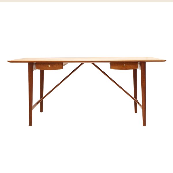 Hvidt & Mølgaard: Writing desk. Solid teak. Model 310. H: 73cm. W: 80cm. L: 
170cm