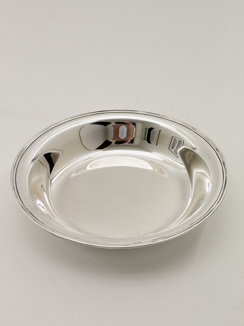 Silver serving bowl