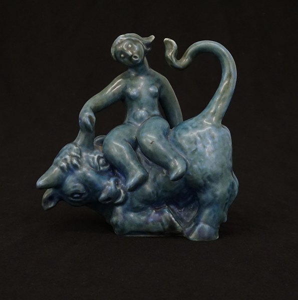 Gertrud Kudielka, 1896-1984: "Der Stier & Europa". Hergestellt von L. Hjorth. L: 
18cm