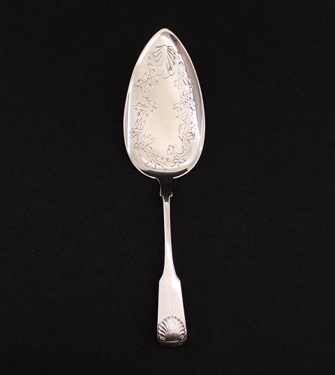 Musling tretårnet sølv kage spade