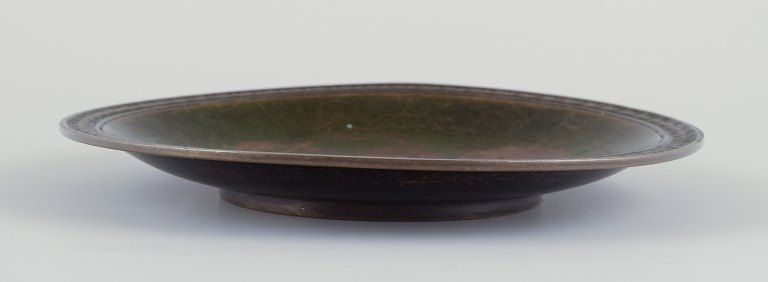 Just Andersen. Bronze platter.Classic design.