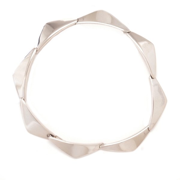 Hans Hansen Peak armbånd i sterlingsølv. L: 24cm