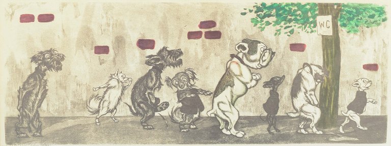 Boris O’ Klein
“Dirty Dogs of Paris”.
Offsettryk.