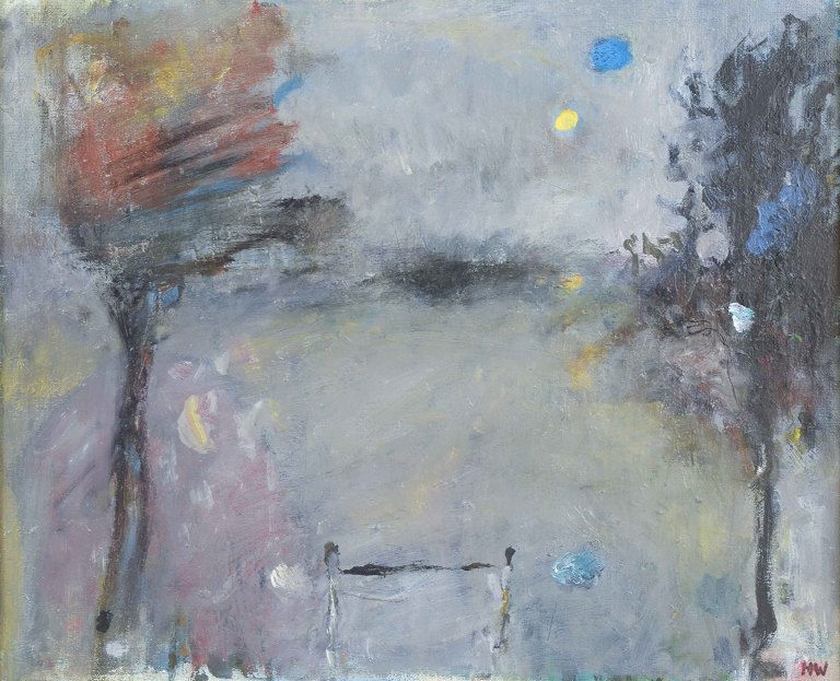 Håkan Wennström, svensk kunstner.
“Grinden”.
Olie på lærred.