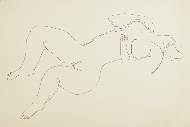 Jean Fautrier (1898-1964)
Figurkomposition.
Radering, 5/50.