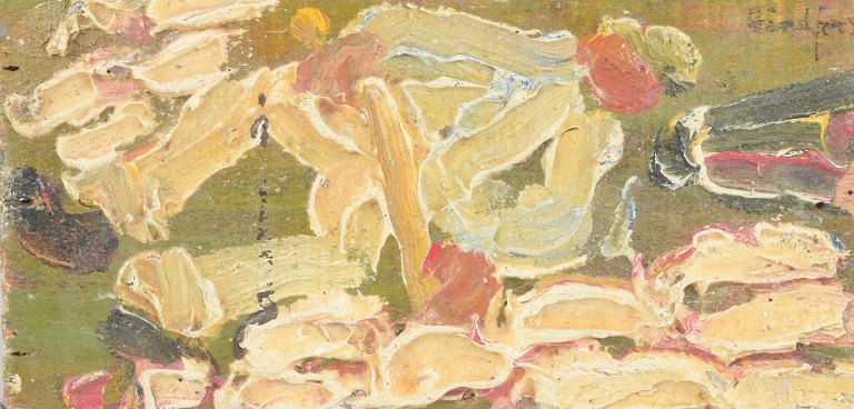 Svensk kunstner
Olie på plade (pastos teknik). Ca. 1970’erne.