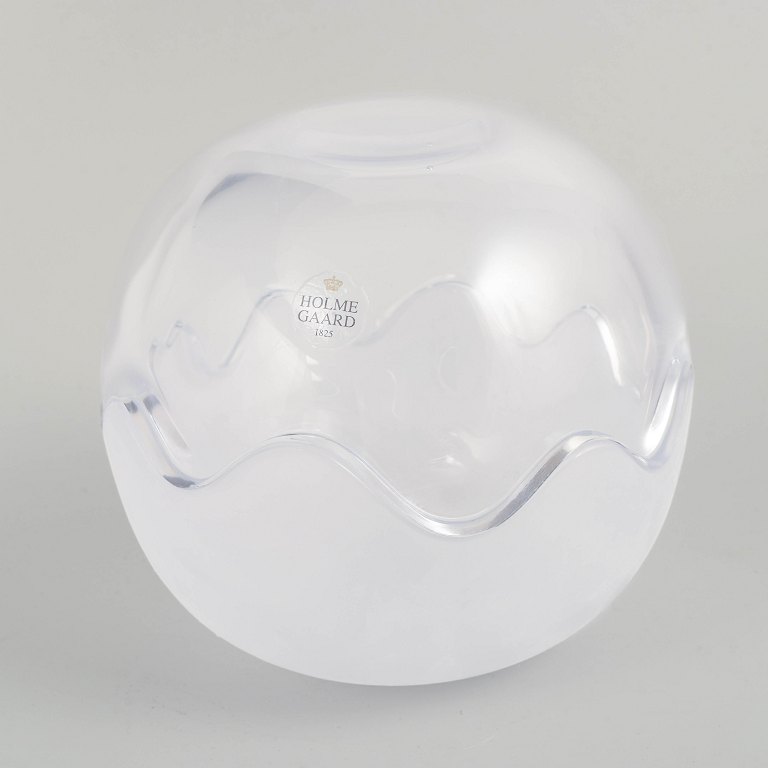 Michael Bang for Holmegaard.Sculptural object “Mixed Double”, late 20th century.