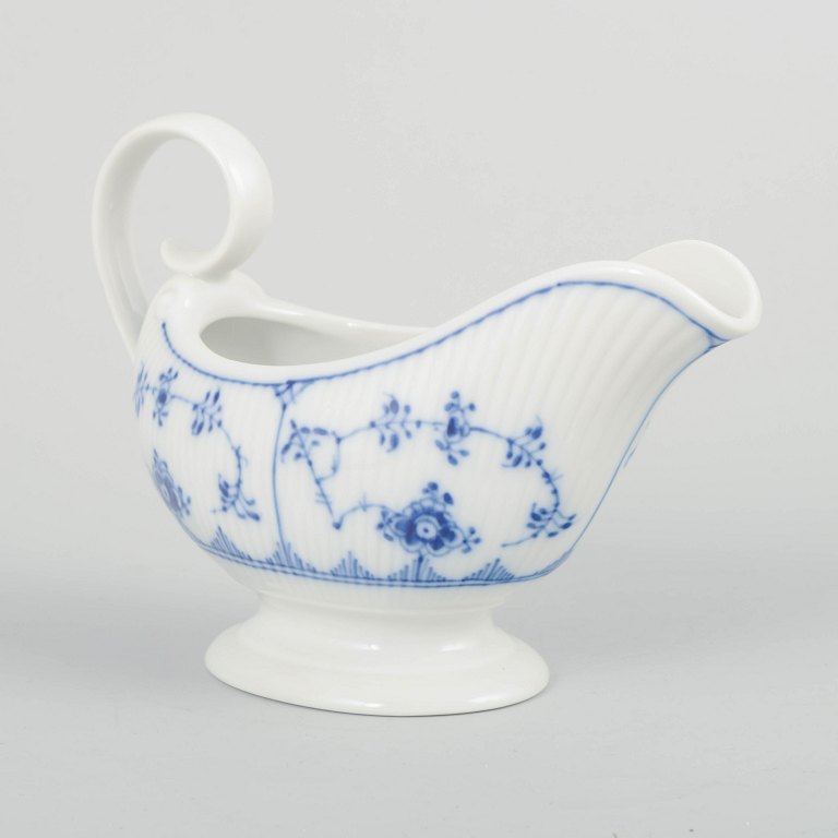Royal CopenhagenBlue Fluted Plain, model 1/308 sauce boat.