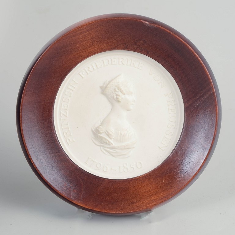 MeissenBiscuit plakette, ca. 1970’erne.