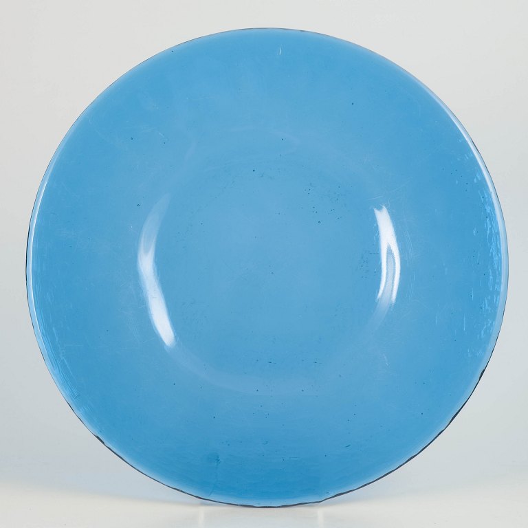 Swedish art glass, large platter.