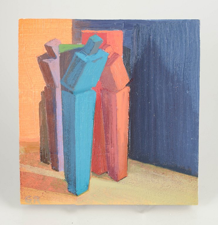 Göran Rydén, oliemaleri på træplade,  svensk billedkunstner.