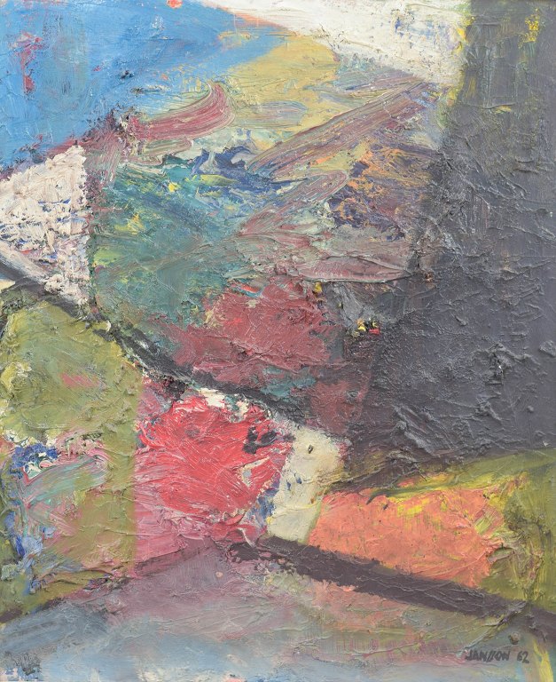 Otto Jansson, oliemaleri på lærred, svensk kunstner.