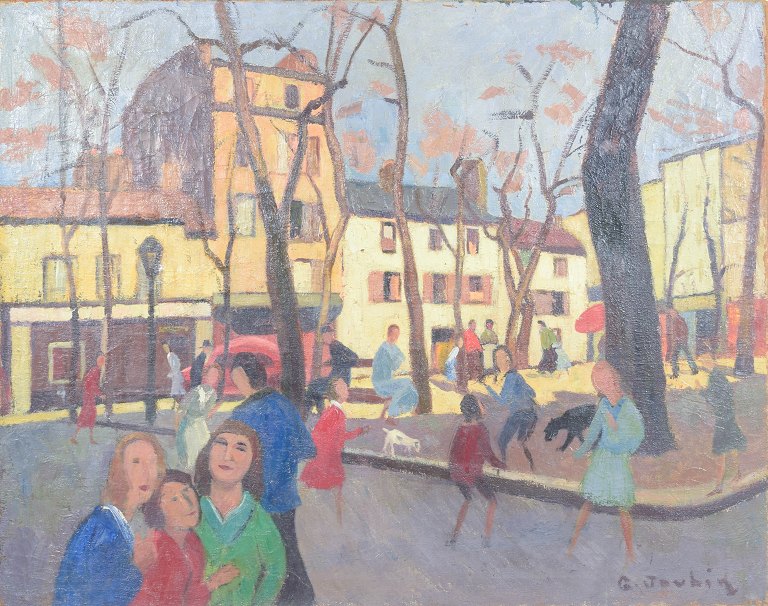 Georges Joubin, oil on canvas, listed French artist.