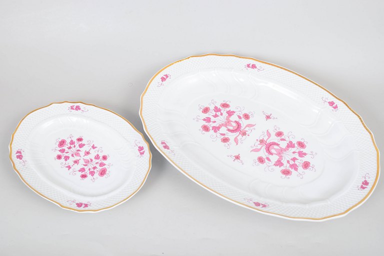 Hollóháza set of two serving trays.