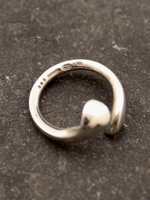 Georg Jensen Sterling Sølv Devoted Hearts Ring No 262.
