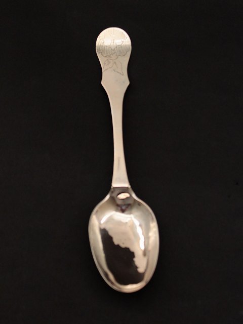 Baroque Danish silver spoon dated 1796